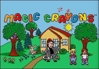 Magic Crayons title screen for Sega Pico